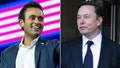A side-by-side of Vivek Ramaswamy and Elon Musk. - Fox News