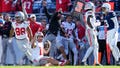Ohio State Buckeyes quarterback Will Howard (18) and head coach Ryan Day react as Howard slides for a first down late in the second half of the NCAA football game at Beaver Stadium in University Park, Pa. on Saturday, Nov. 2, 2024. Ohio State won 20-13. - Fox News