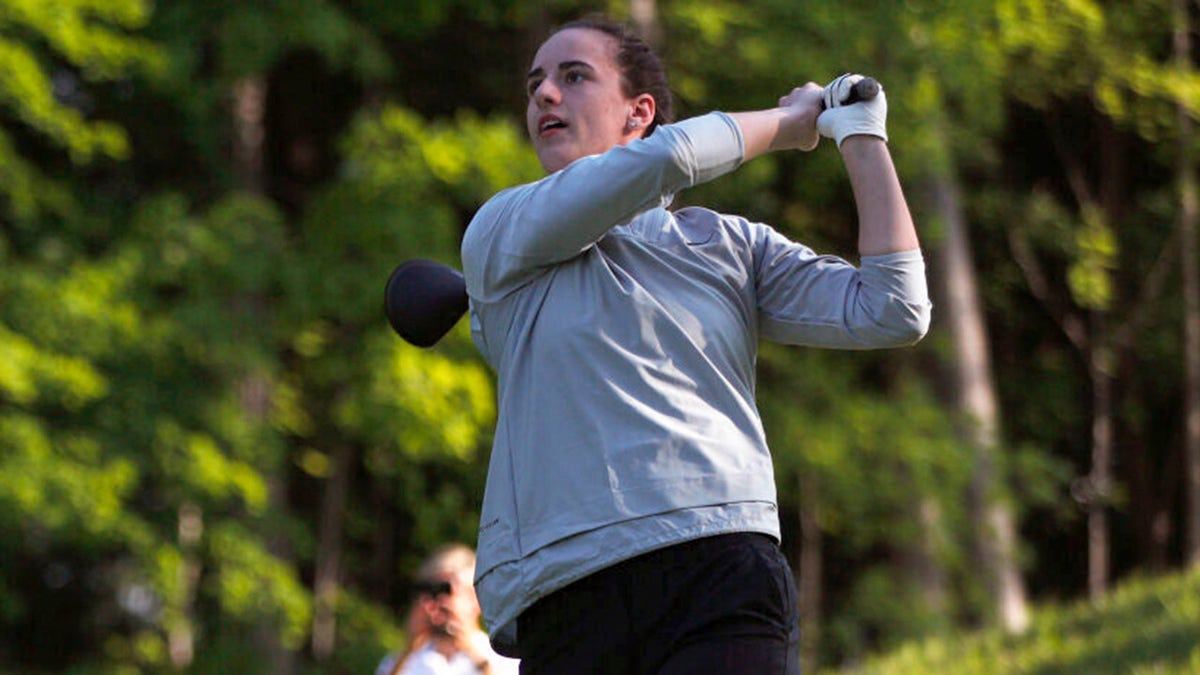 Caitlin Clark at a pro-am