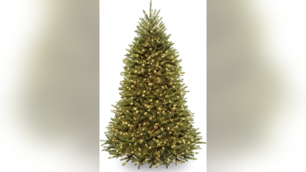 A pre-lit tree at Amazon saves time on stringing lights and offers a hassle-free setup.