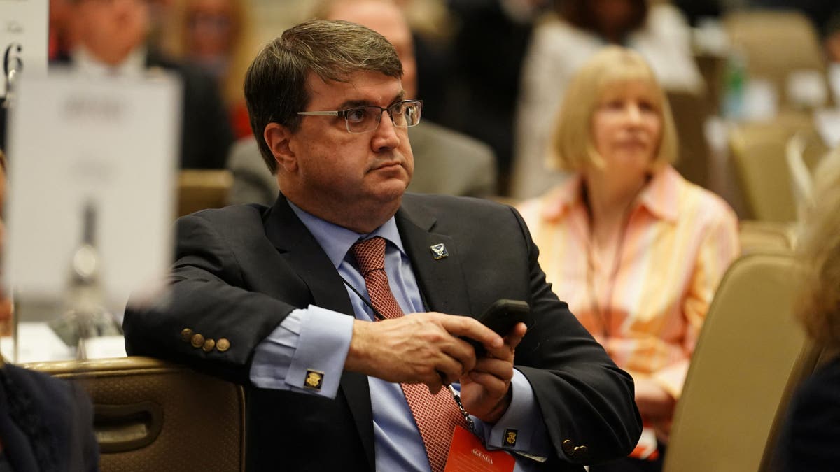 Robert Wilkie, former United States Secretary of Veterans Affairs, listens at the America First Policy Institute America First Agenda Summit?
