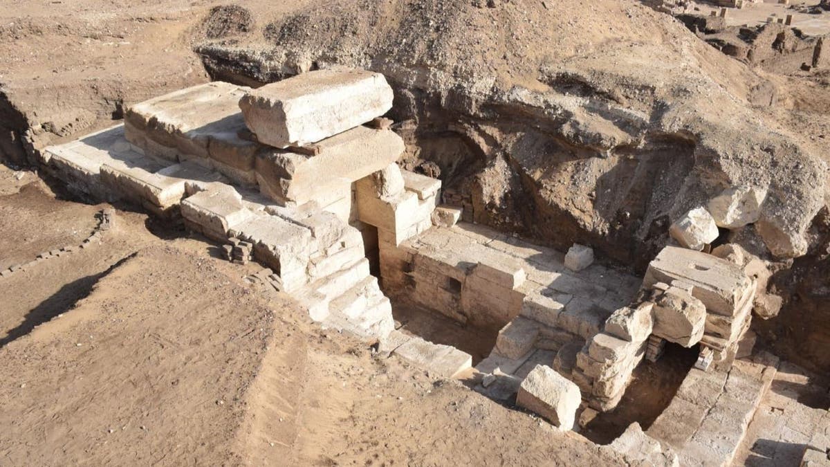 Aerial view of the temple