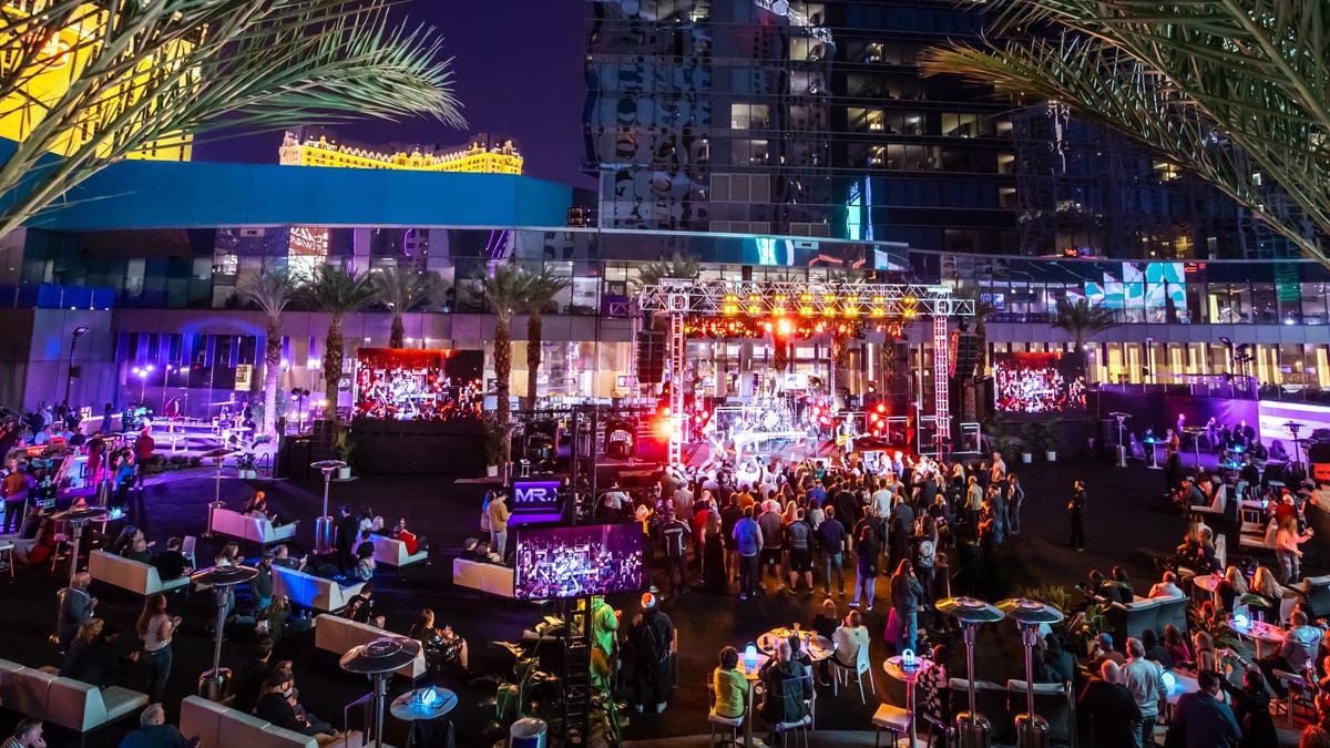 A view of the stage at the Elara Terrace.