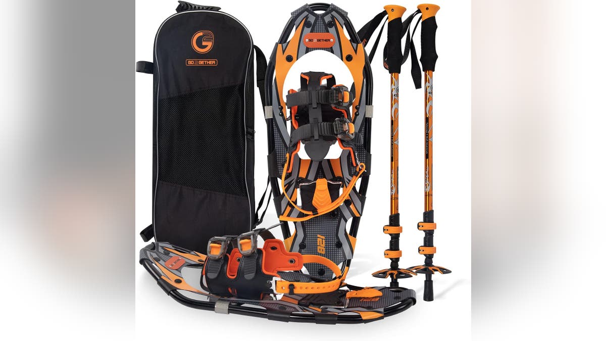 Get everything you need to get out and snowshoe. 