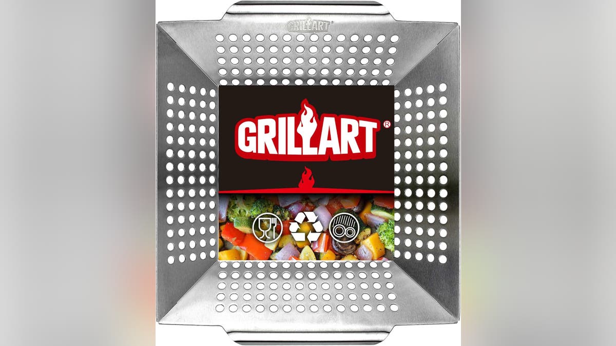 This grill basket is perfect for your veggies.