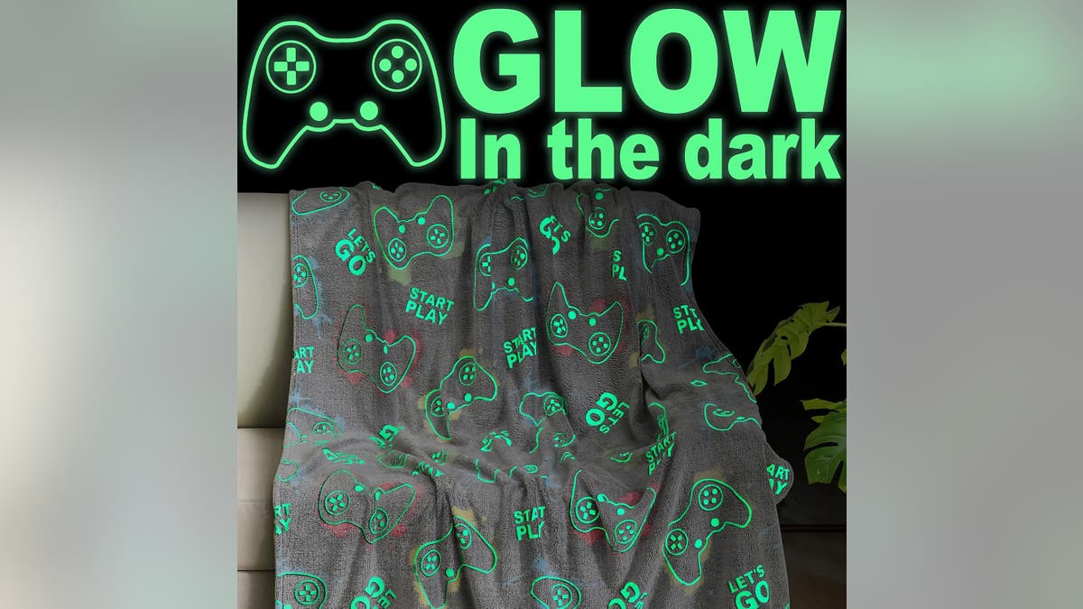 A fun glow in the dark blanket gamers will love.?