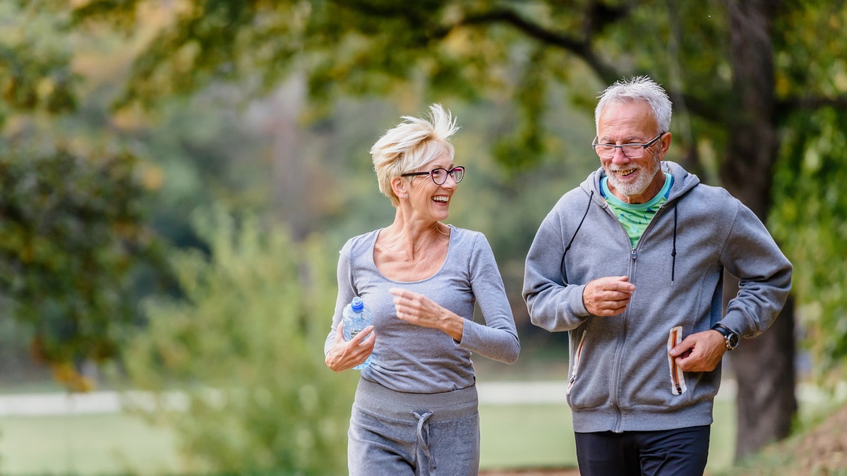 An elderly couple