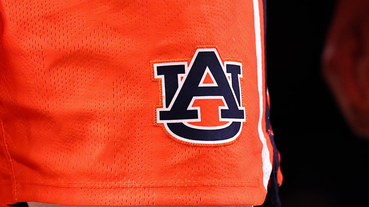 Auburn logo on shorts