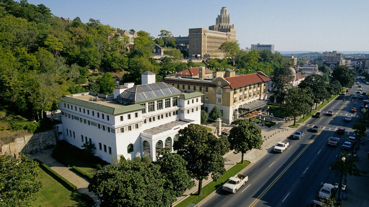 A overhead presumption    of Bathhouse Row successful  Arkansas