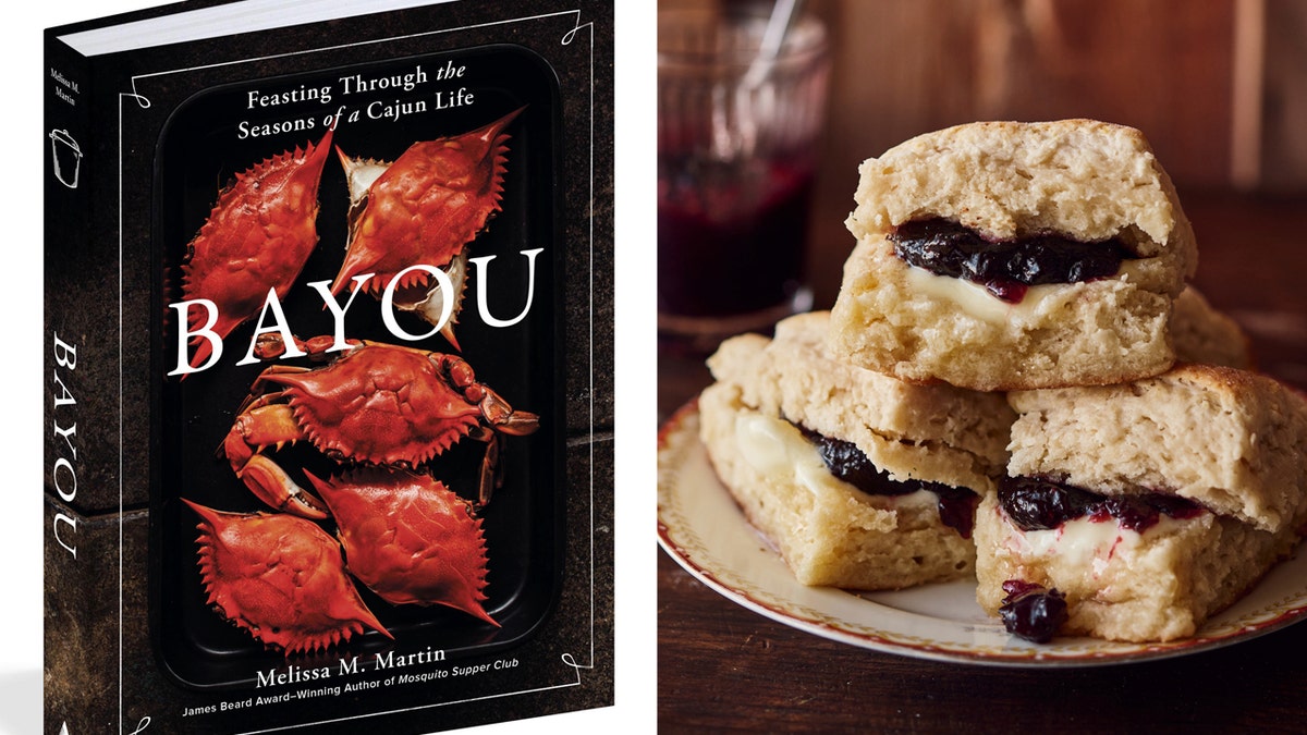 Split image of the cover of Bayou and the 7UP biscuits