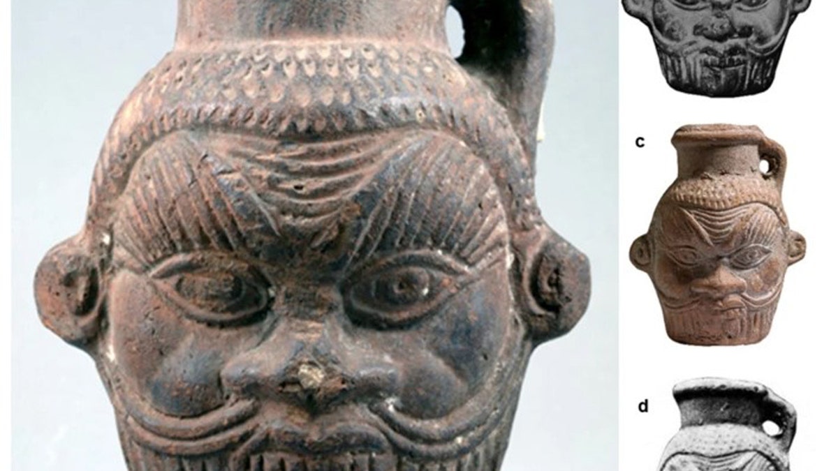 Ancient Egyptian mugs