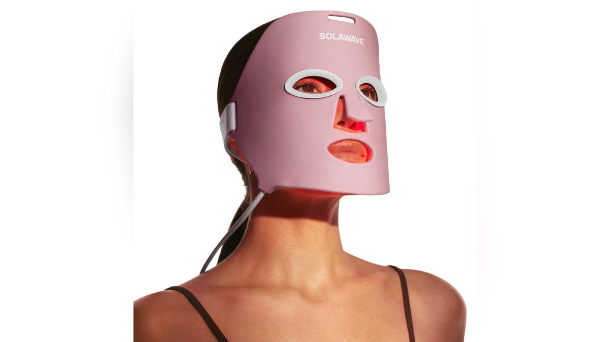 This face mask uses red and near-infrared light therapy to reduce the appearance of wrinkles.