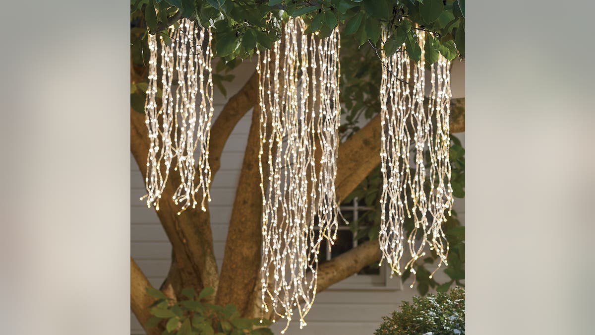 These lights feature a cascading twinkle effect.