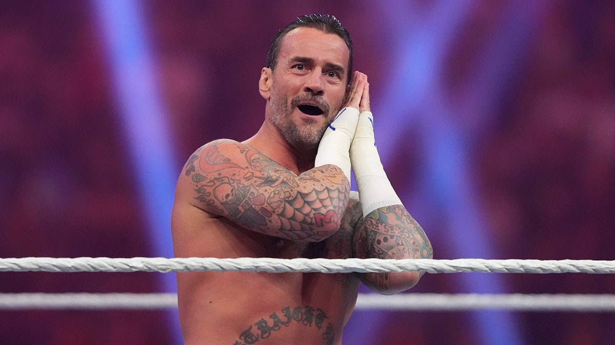 CM Punk's telephone  sign