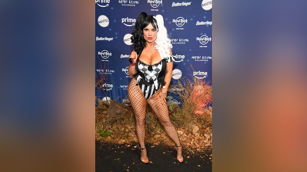 Coco Austin wore a revealing costume to Heidi Klum's Halloween party.