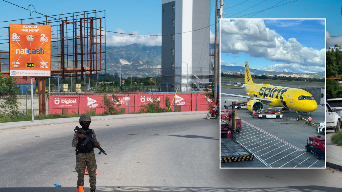 Split image of Haiti violence, Spirit plane