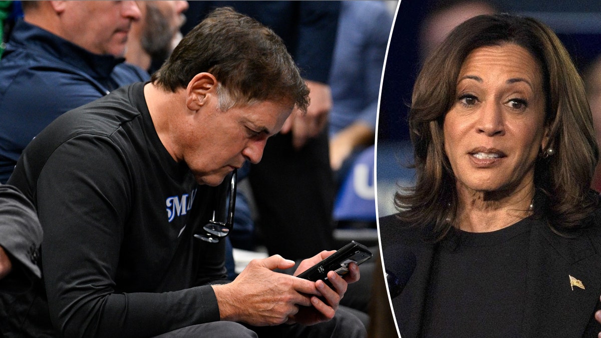 Mark Cuban and Kamala Harris