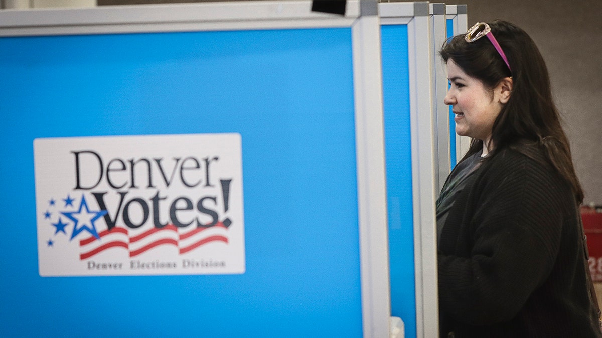 A voter in Denver