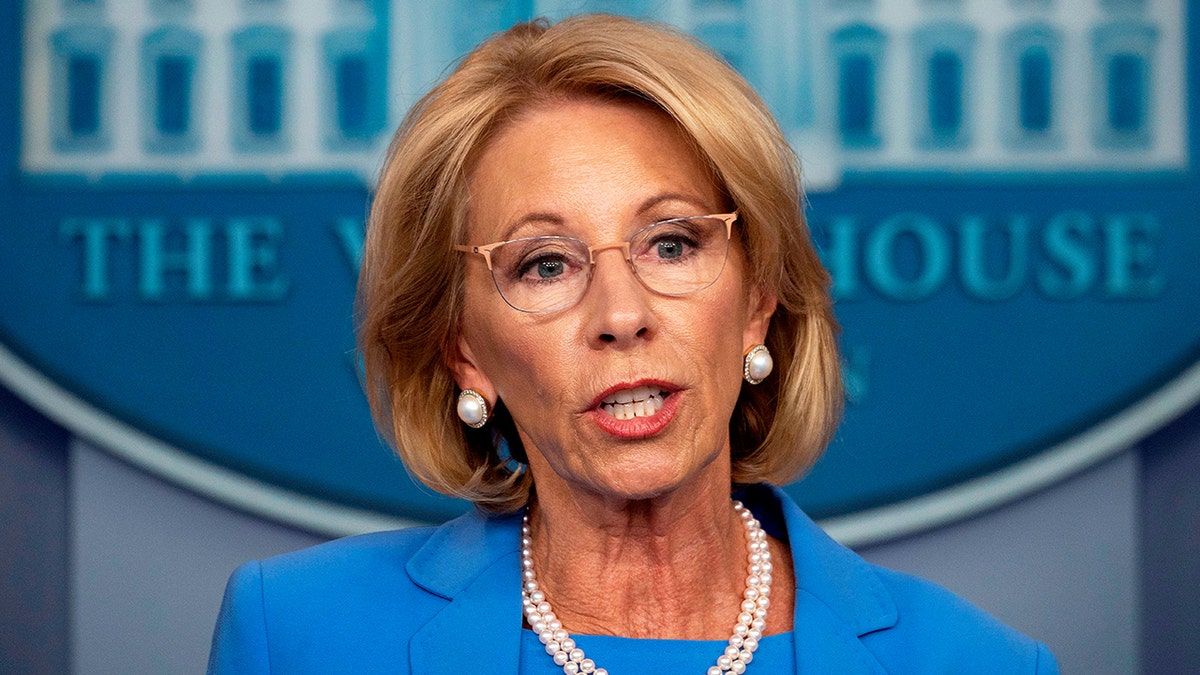 Former Secretary of Education Betsy Devos said the U.S. needs a 