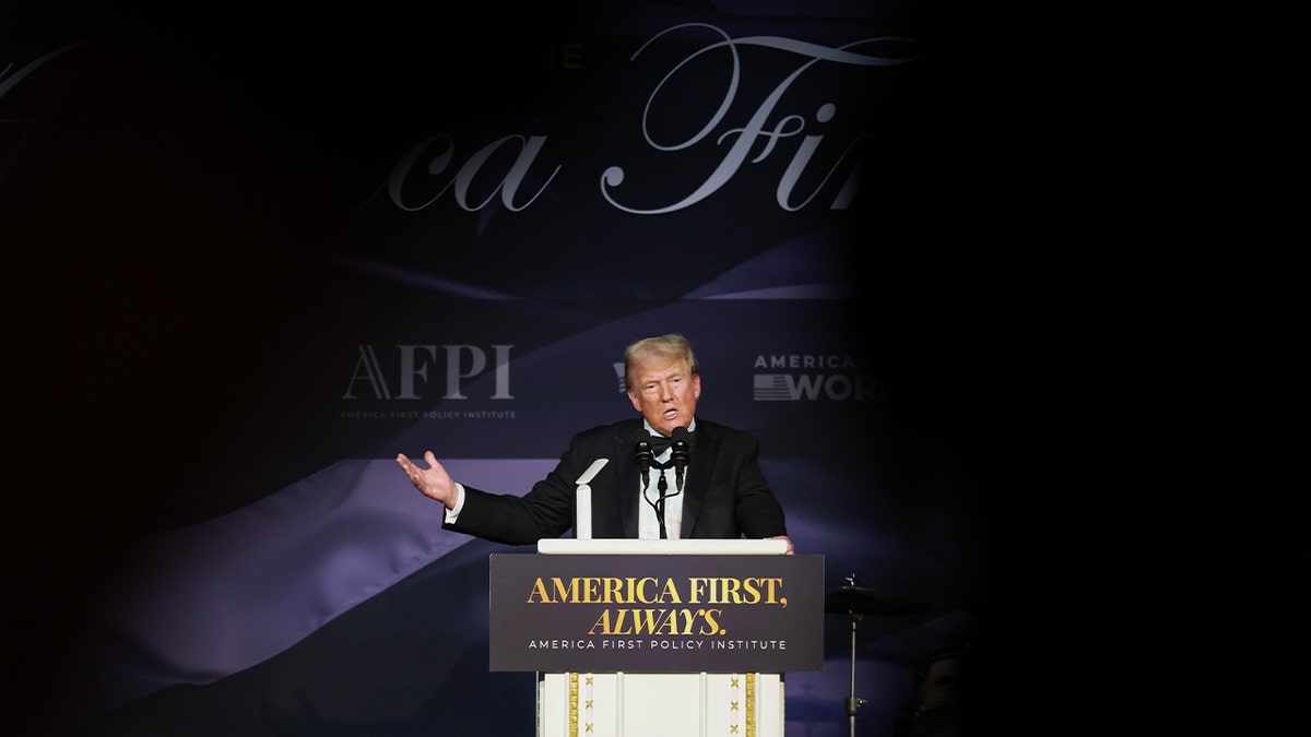 Trump speaking at AFPI Gala