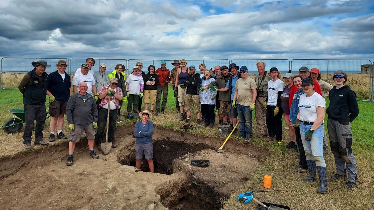 The excavation team at Drumanagh