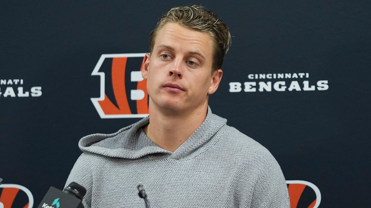 Joe Burrow at a press conference