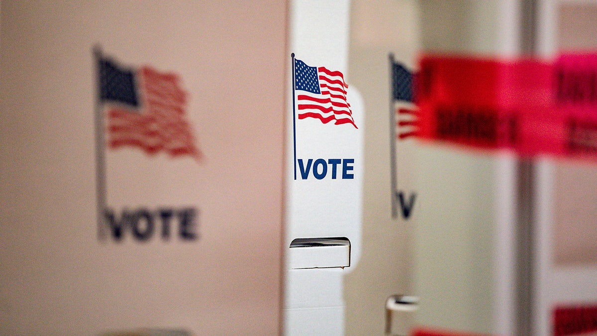 Voting booths basal   during the 2024 U.S. statesmanlike  predetermination  connected  Election Day