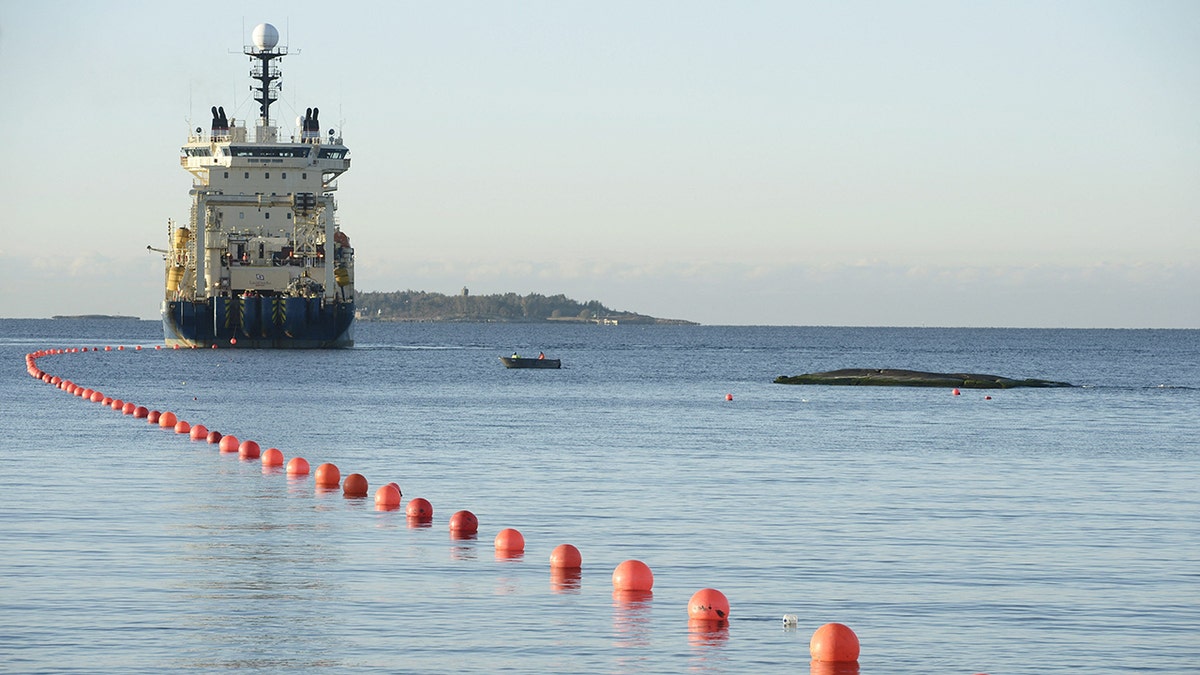 Cable being laid successful  Baltic Sea