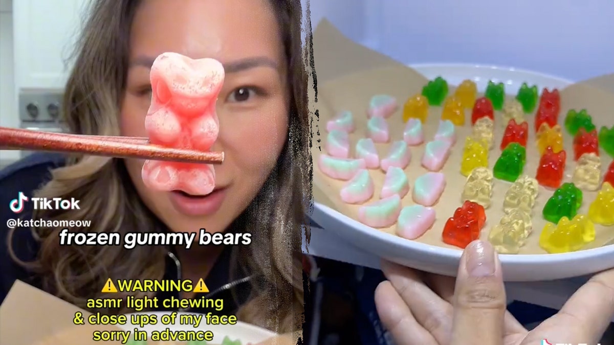 Frozen gummy bears trend on TikTok