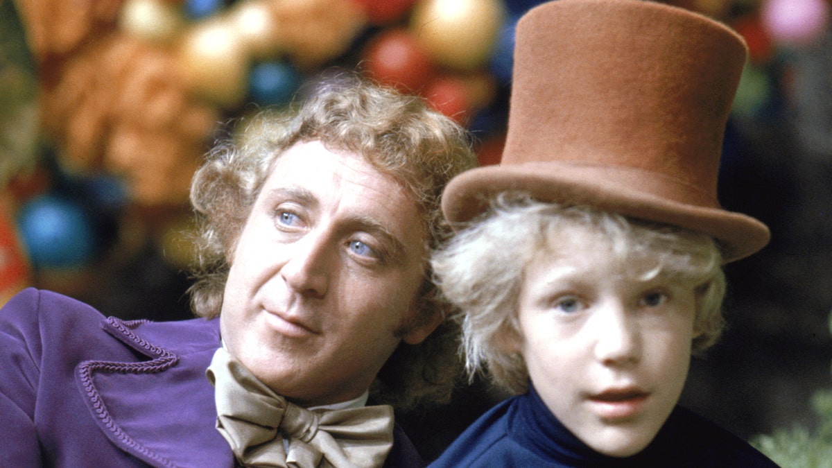 Gene Wilder and Peter Ostrum in "Willy Wonka"