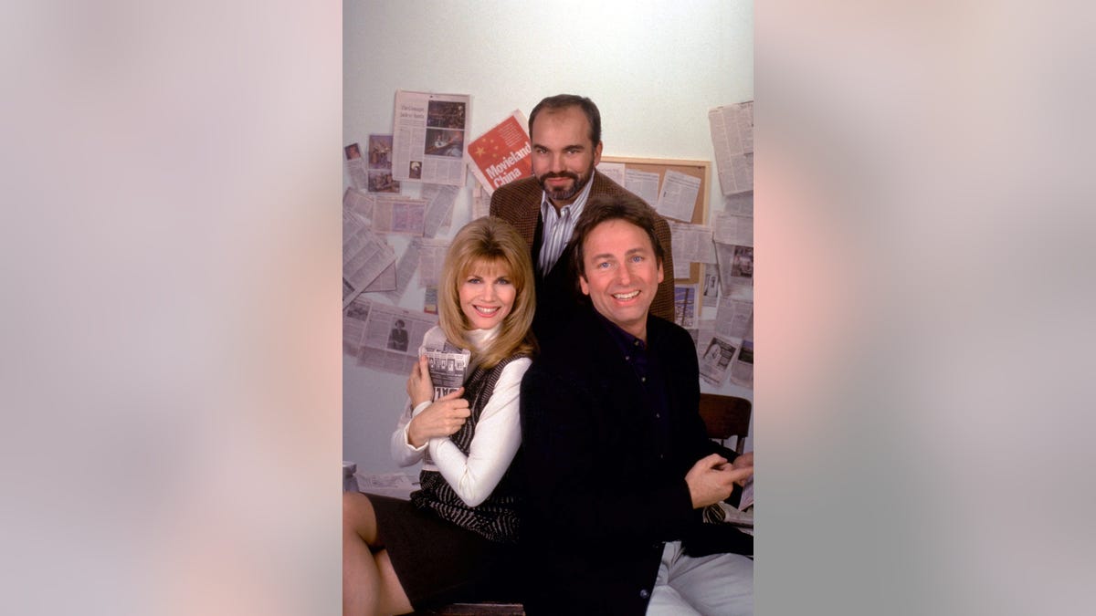 Billy Bob Thornton, John Ritter and Markie Post, stars of the CBS television series "Hearts Afire," are photographed in 1994 in Los Angeles, California