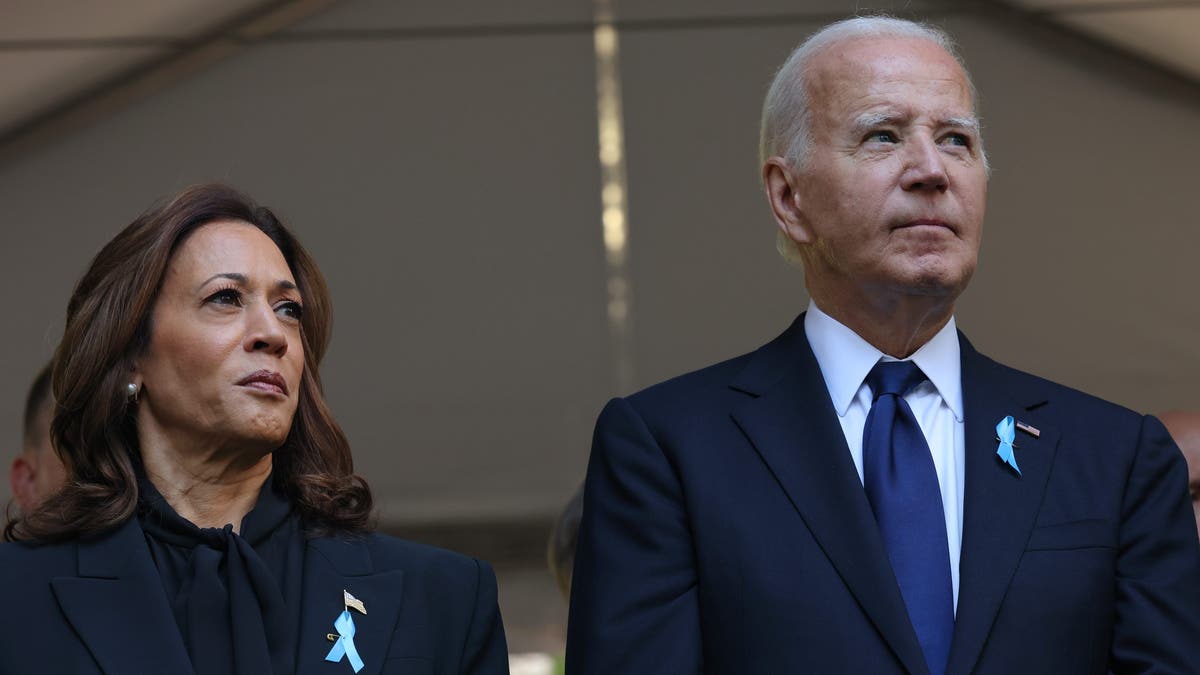 Trump allies have worked to closely associate Harris with President Biden's unpopular policies.