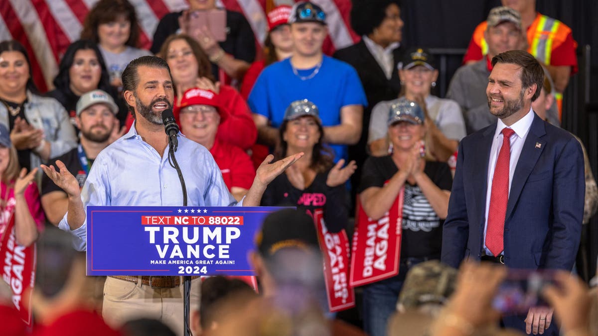 Don Jr. and Vance in North Carolina