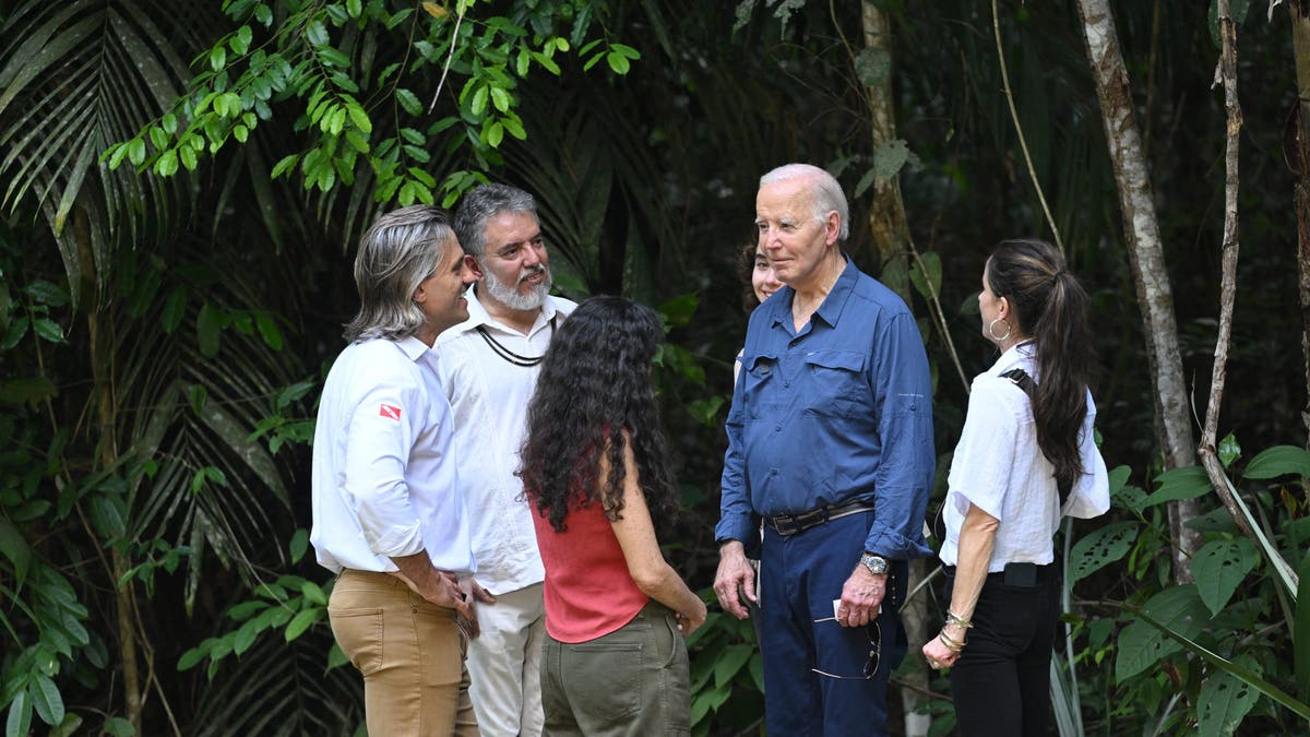 Biden and family in rainforest