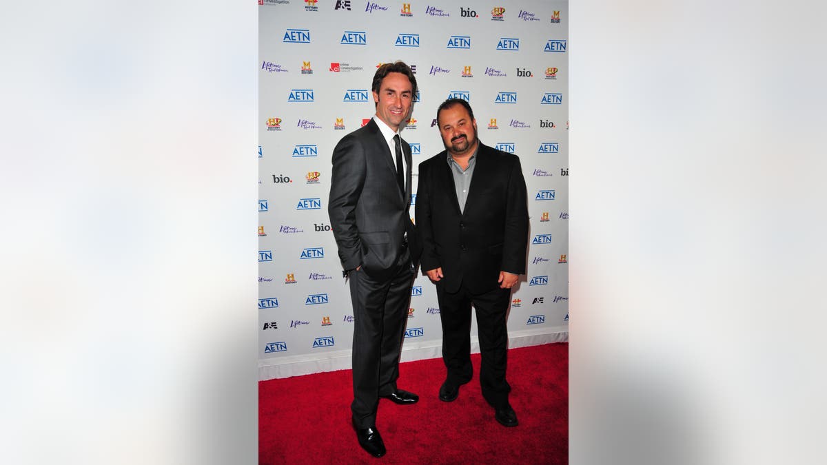 Frank Fritz and Mike Wolfe on the red carpet