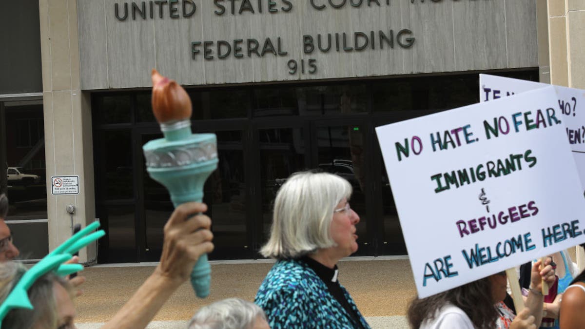 protesters extracurricular  national  courthouse