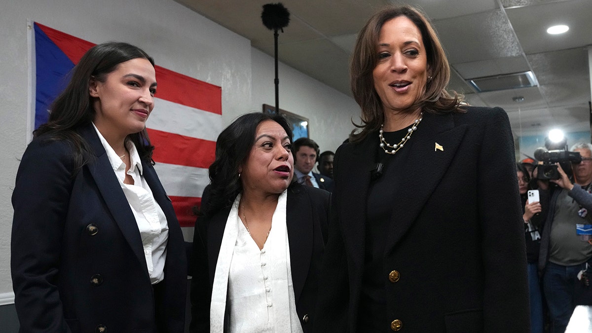 Kamala Harris and Alexandria Ocasio Cortez