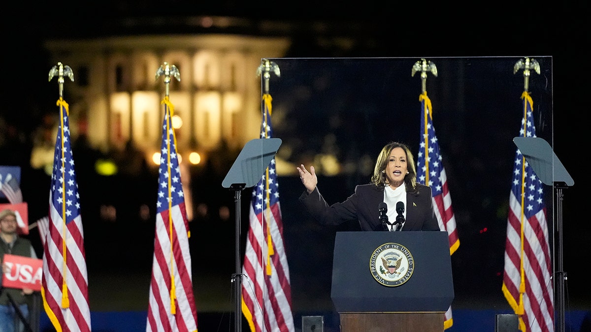 Harris speaks near White House