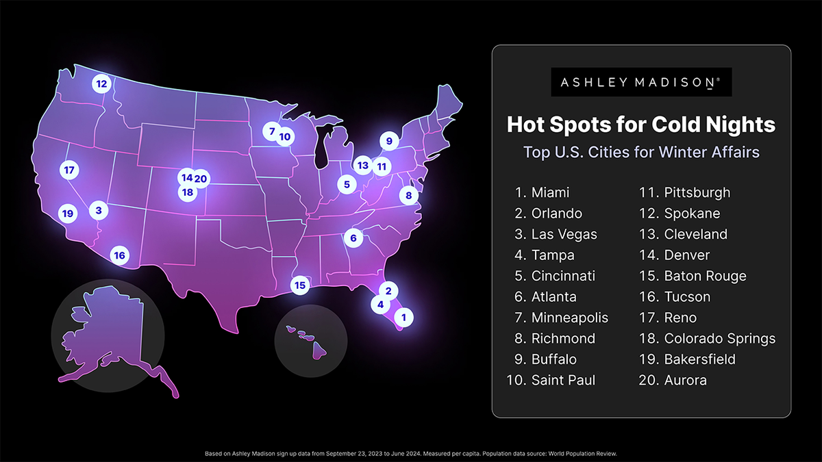 Ashley Madison reveals top 20 American cities for scandalous ...