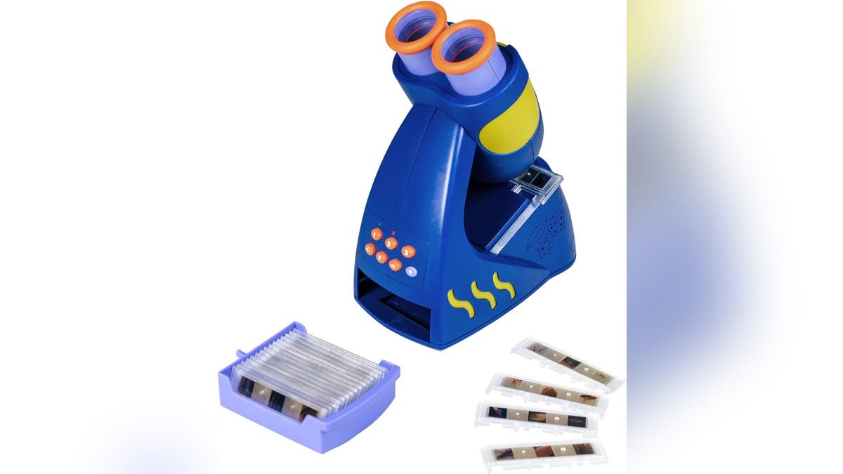 GeoSafari Jr - Talking Microscope lets your child get up close with bugs and plants.