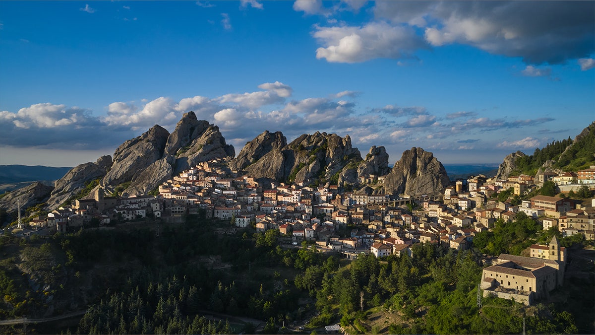 Lanskap Pietrapertosa, Italia