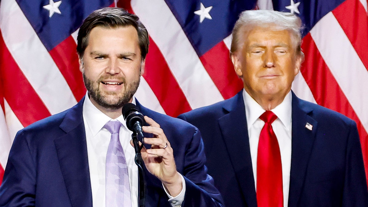 Sen. J.D. Vance and erstwhile  President Donald Trump