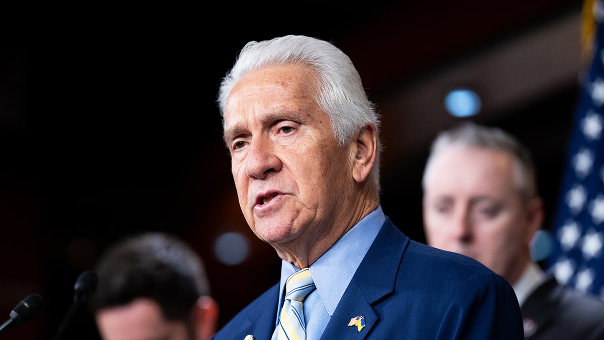 Rep. Jim Costa, D-Calif., speaks during the Bipartisan Defending Borders, Defending Democracies Act news conference in the U.S. Capitol.