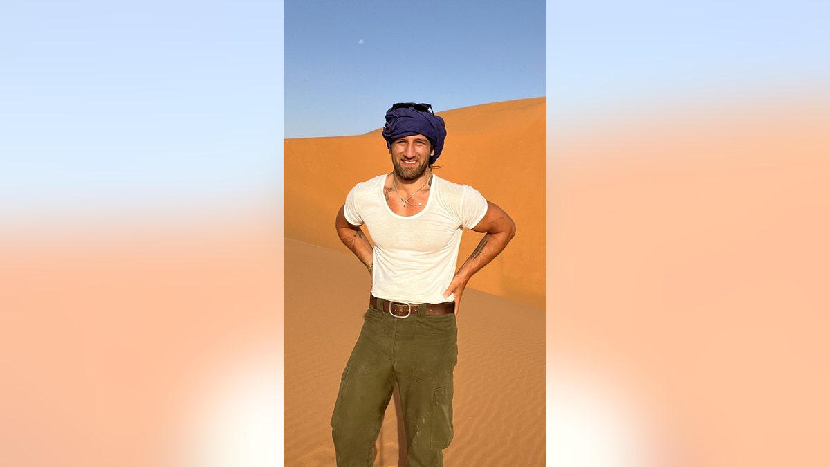 Connor Michalek in the Sahara Desert