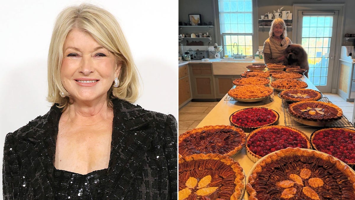 Martha Stewart and 35 pies