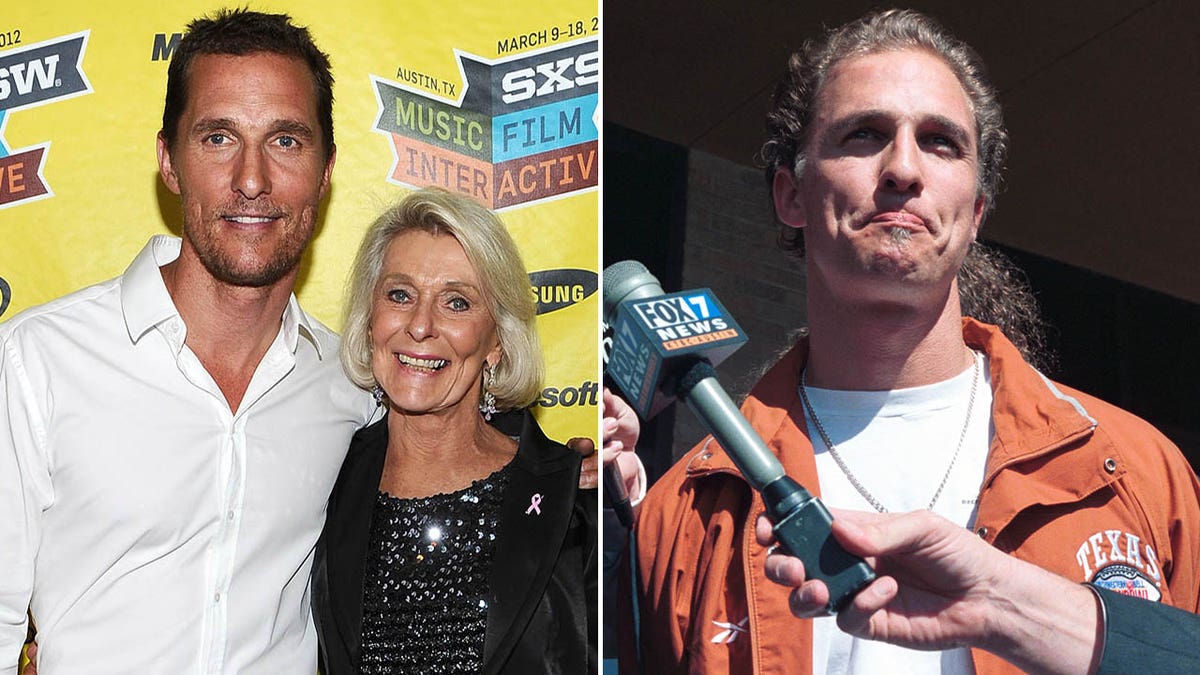 matthew mcconaughey with mom/matthew after arrest