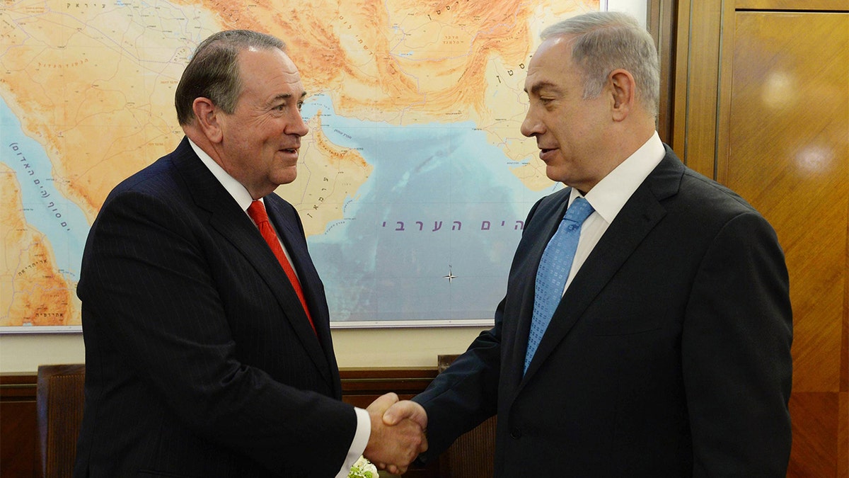 Mike Hucakbee and Benjamin Netanyahu