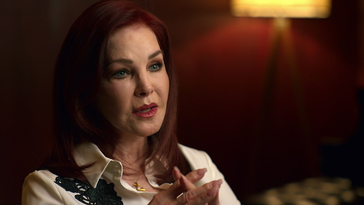 A close-up of Priscilla Presley speaking.