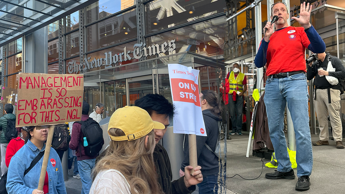 New York Times strike on Election Day