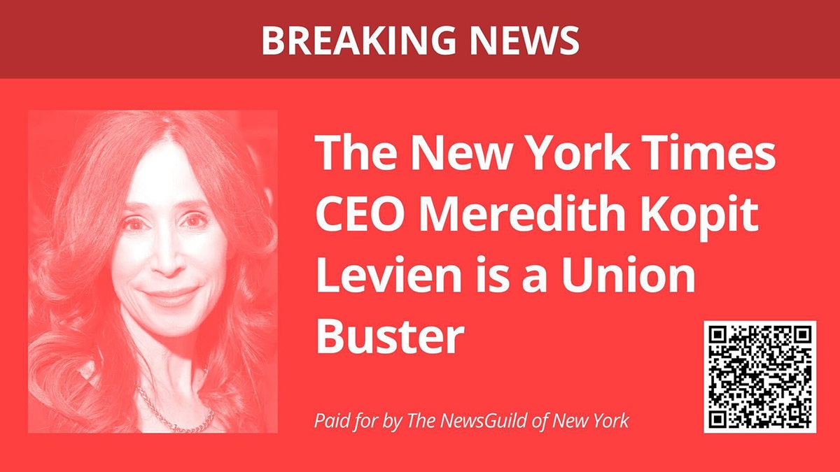 New York Times CEO Meredith Kopit has been targeted by the Tech Guilds 600 members.
